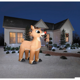 10 Ft. Airblown Inflatable Standing Rudolph the Red-Nosed Reindeer Christmas Outdoor Yard Decoration