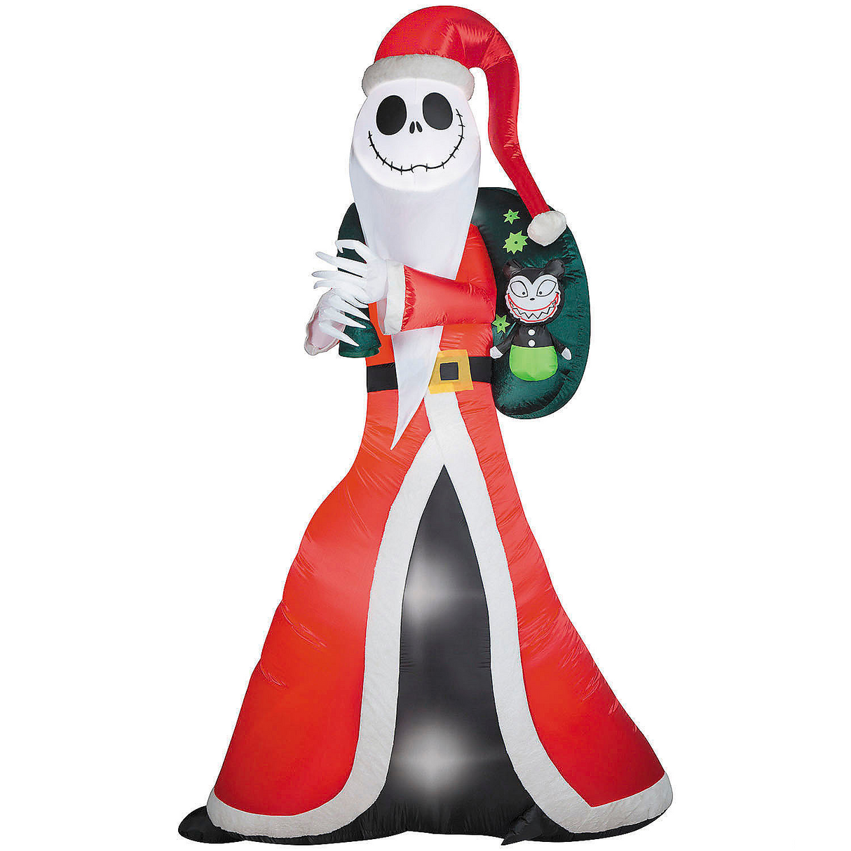 Airblown Jack Skellington as Sandy Claws 60" Inflatable Christmas Outdoor Yard Decor