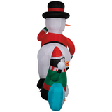 6 Ft. 3" Airblown Inflatable Animated Where Snowballs Come From Holiday Outdoor Yard Decoration