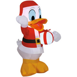42" Airblown Blowup Inflatable Santa Donald Duck with Built-In Lights Christmas Outdoor Yard Decoration