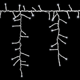Lightshow Strands of MagicT Tangle-Free Cool White LED Light Icicle String Christmas Outdoor Yard Decoration 10 Ft.