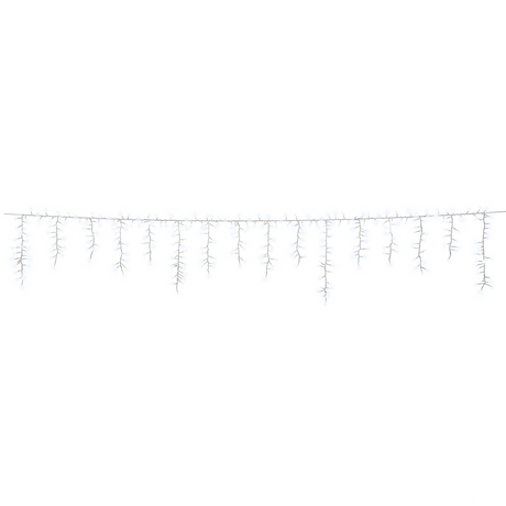 Lightshow Strands of MagicT Tangle-Free Cool White LED Light Icicle String Christmas Outdoor Yard Decoration 10 Ft.