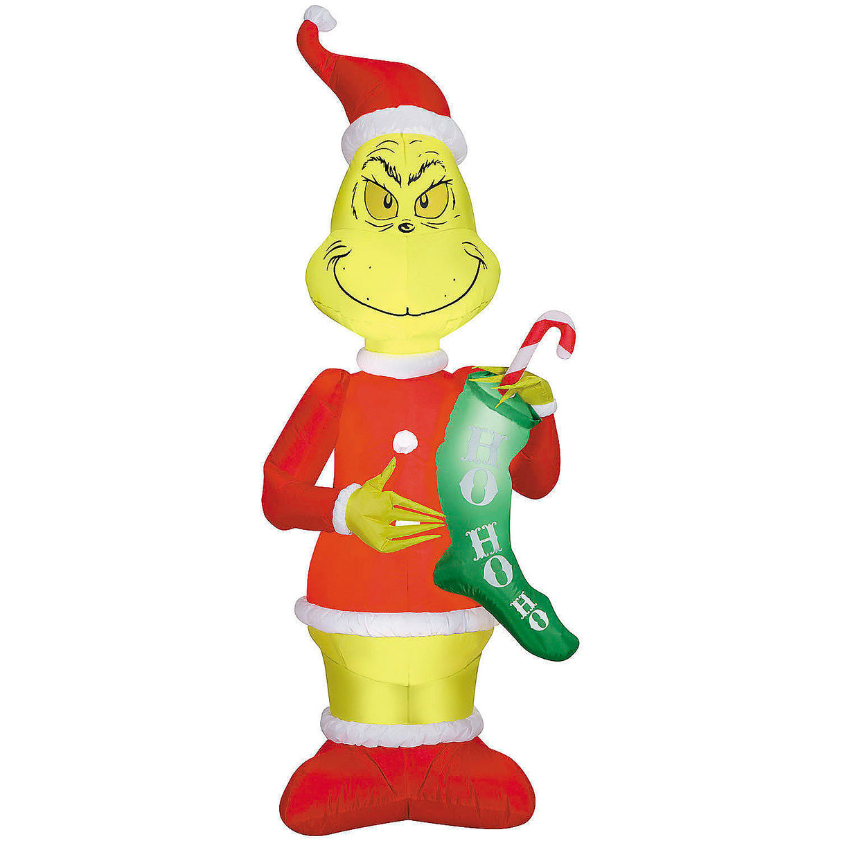 Colorful Inflatable Grinch Decoration for Holiday Yard Displays Parties and Festive Celebrations