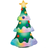 9 Ft. Airblown Inflatable Rainbow Wave Lightshow Christmas Tree Outdoor Yard Decoration