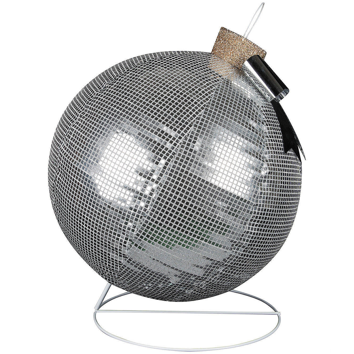 32" Disco Sparkle Silver Christmas Ornament Outdoor Yard Decoration