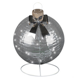 32" Disco Sparkle Silver Christmas Ornament Outdoor Yard Decoration
