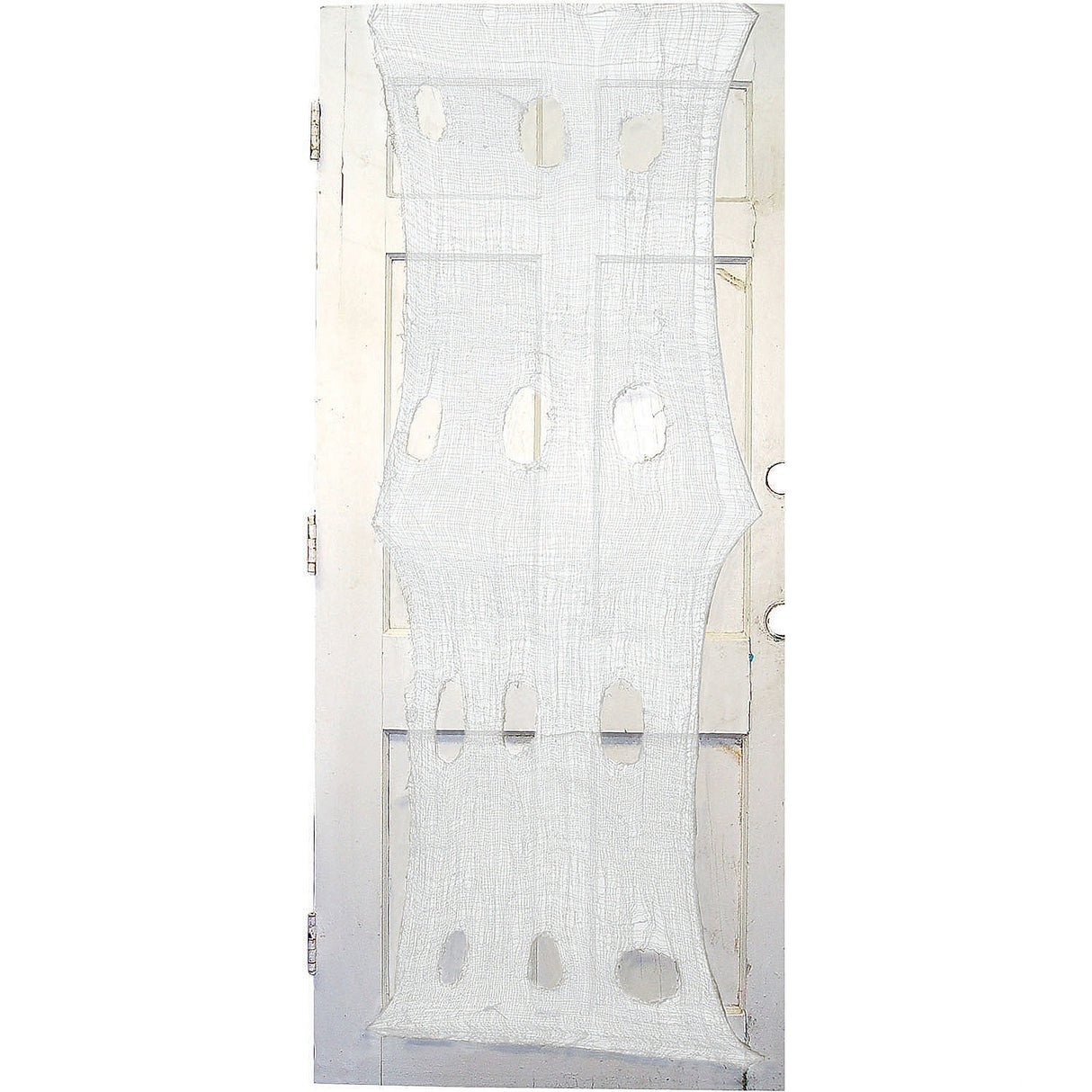 Spooky 60 x 30 Cream Creepy Door Cloth for Halloween Decorations and Haunted House Events