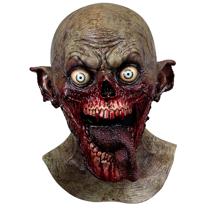 Premium Tongue Slasher Latex Mask for Halloween Events Costume Parties and Horror Themed Gatherings