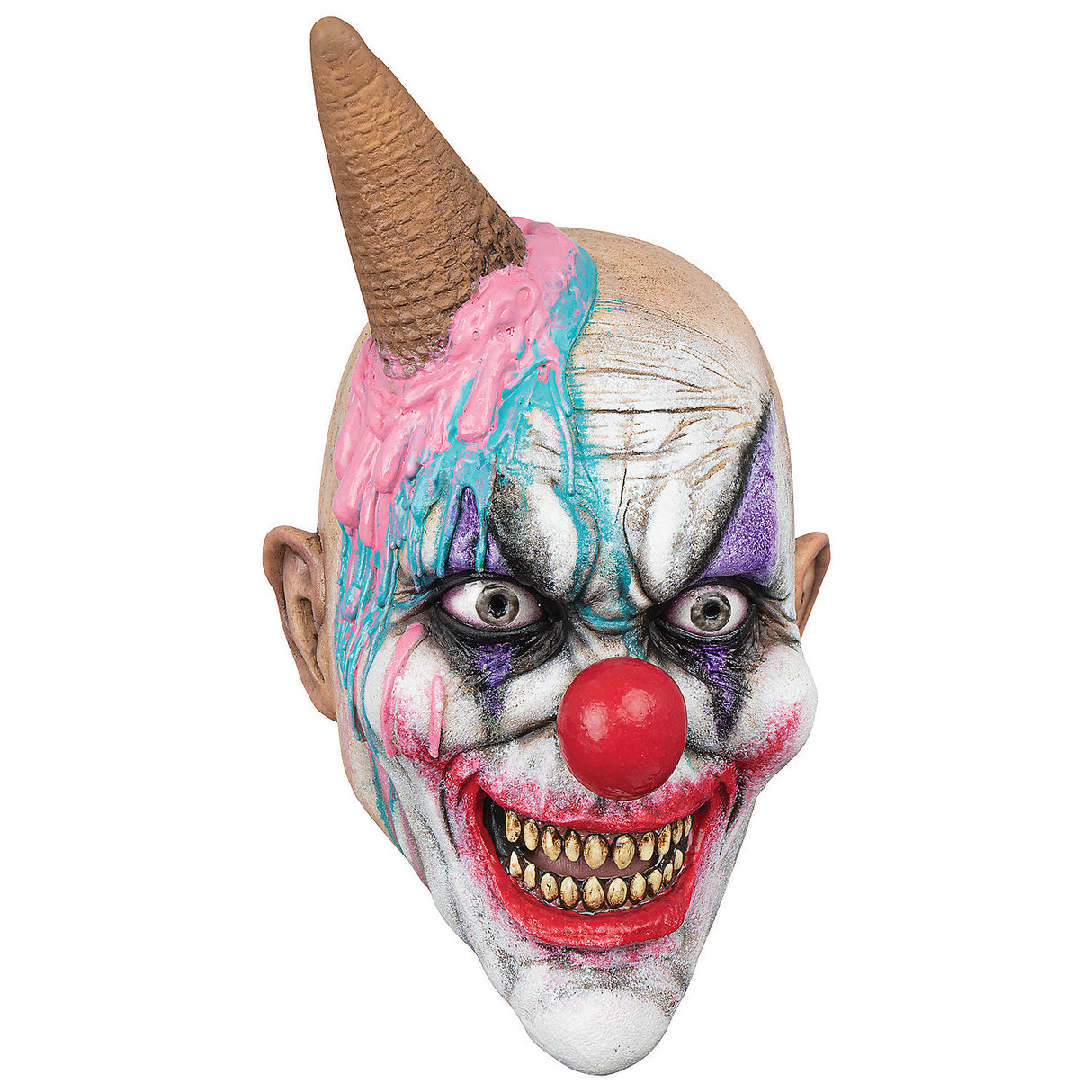 Authentic Ice S Cream Clown Mask for Halloween Parties Costume Events and Creepy Celebrations