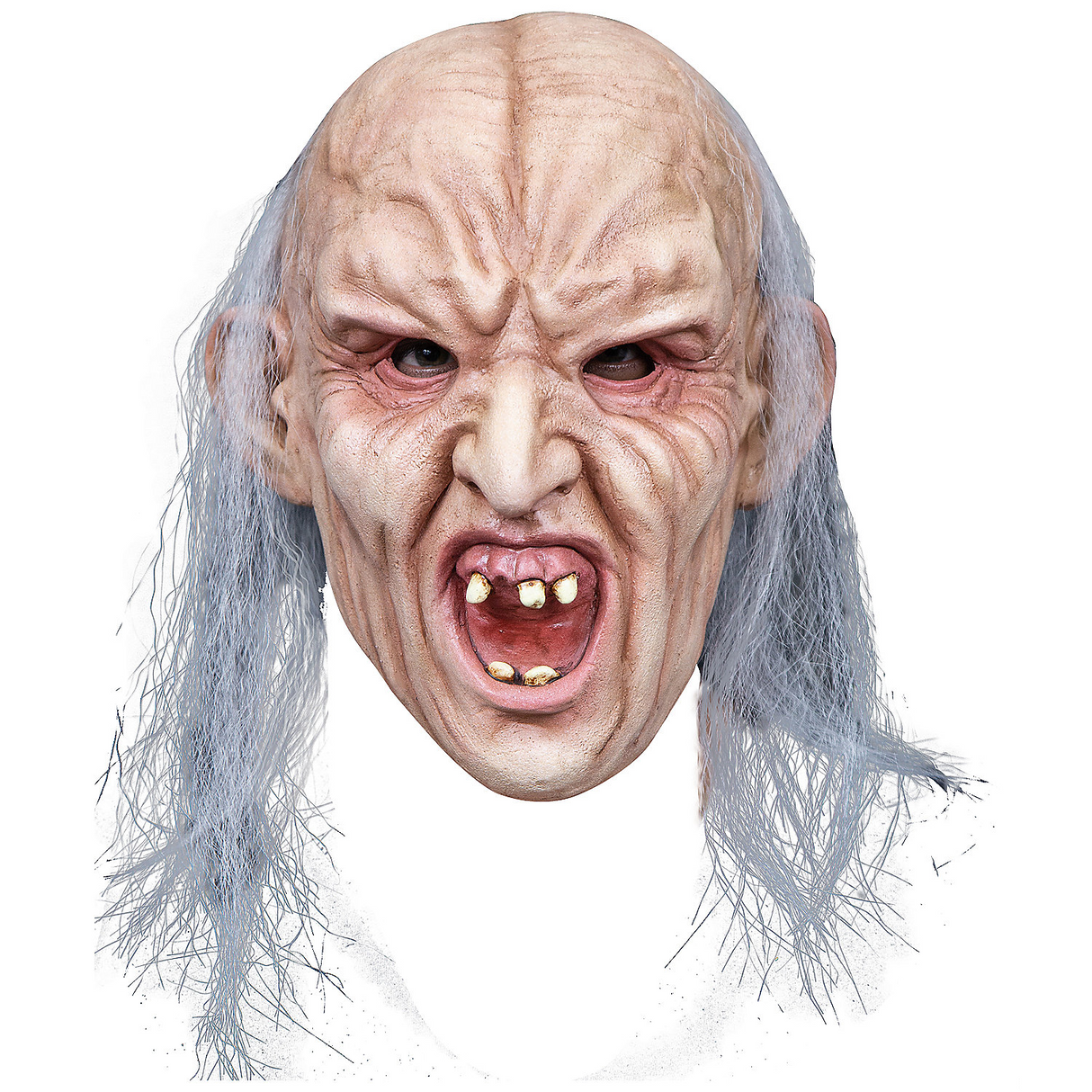 Spooky Misshapen Latex Mask for Halloween Parties and Horror-Themed Events