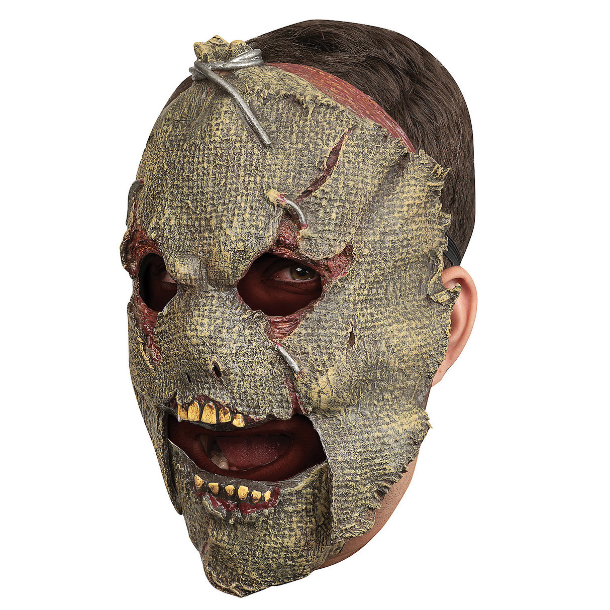 Authentic Scarecrow Moving Mouth Latex Mask for Halloween Parties Themed Events and Scary Adventures