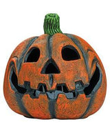 Happy Pumpkin Prop Resin Jack O’ Lantern Halloween Decoration – 9"