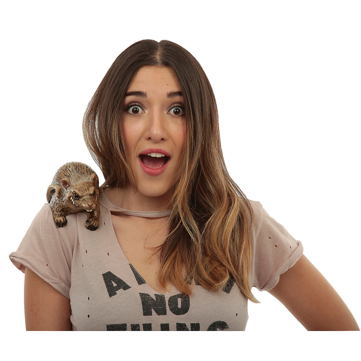 Realistic Rat Latex Shoulder Buddy for Halloween Parties Costume Events and Pranks