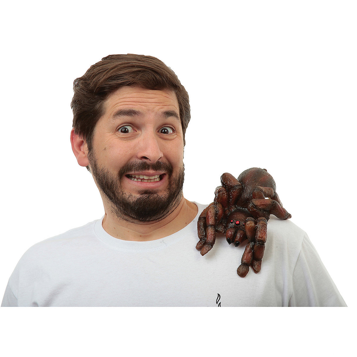 Realistic Tarantula Latex Shoulder Buddy for Halloween Costume Events and Creepy Decorations