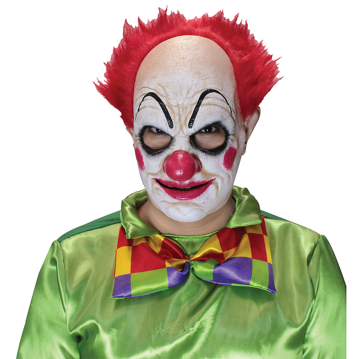 Premium Pickles The Clown Mask Red for Halloween Parties Scary Events and Costume Fun
