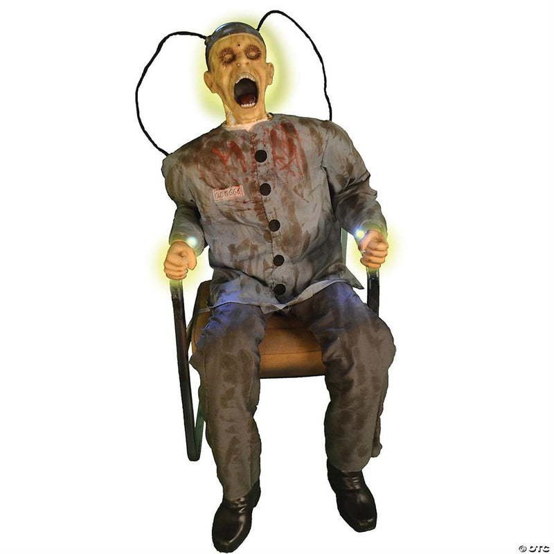 Electrocuted Prisoner Animated Prop for Halloween Haunts and Scary Party Decorations