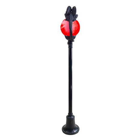 6 Ft. Light-Up Flaming Dragon Lamp Post with Sound Halloween Decoration