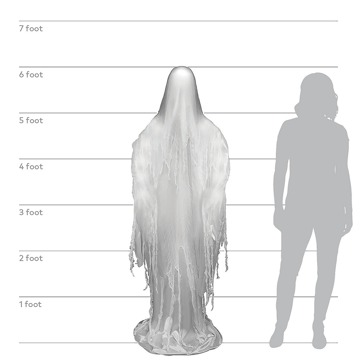 Rising Ghost Animated Prop 6 ft.