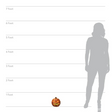 Rotten Flaming Pumpkin With Timer Halloween Decoration 8"