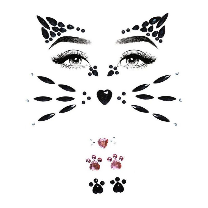 ANIMAL ADHESIVE FACE JEWELS S.