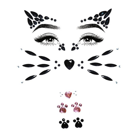 ANIMAL ADHESIVE FACE JEWELS S.