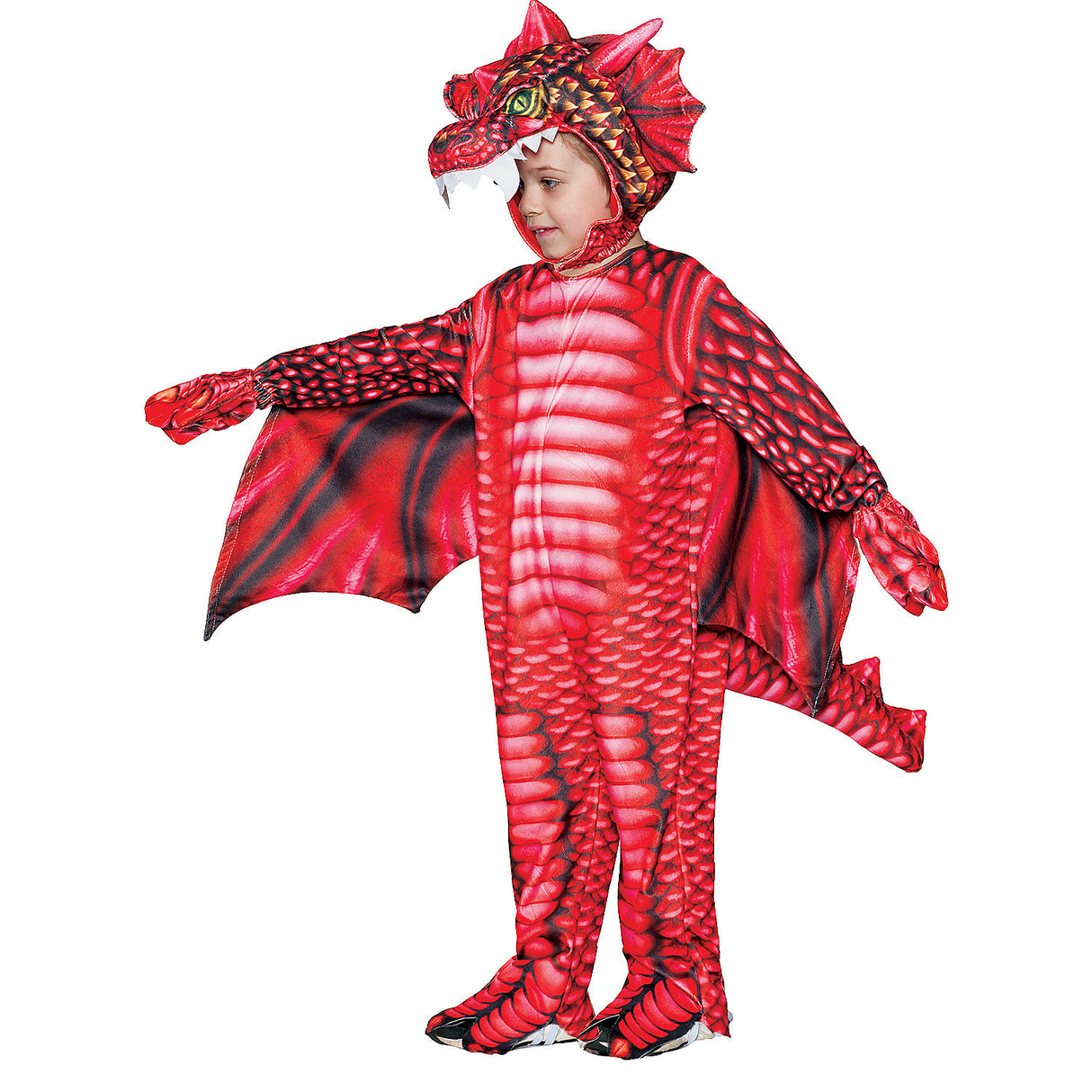Toddler Red Dragon Costume for Halloween Parties Dress-Up Fun and Imaginative Play