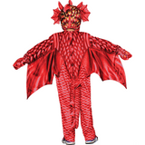 Toddler Red Dragon Printed Costume