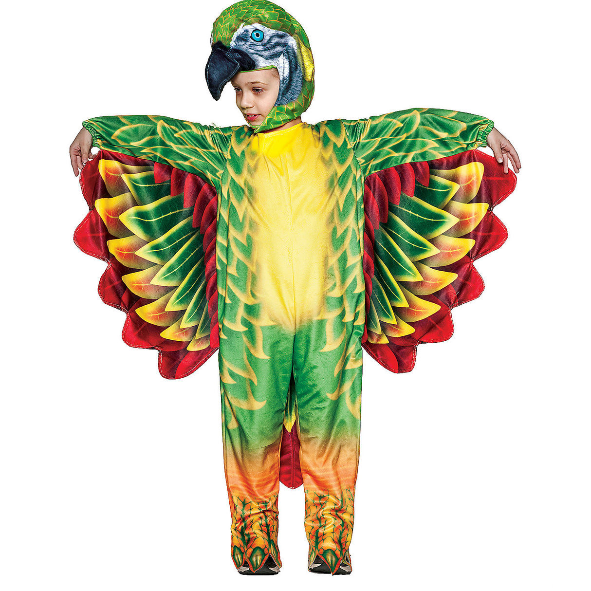 Adorable Toddler Green Parrot Costume for Pirate Themed Events and Halloween Fun