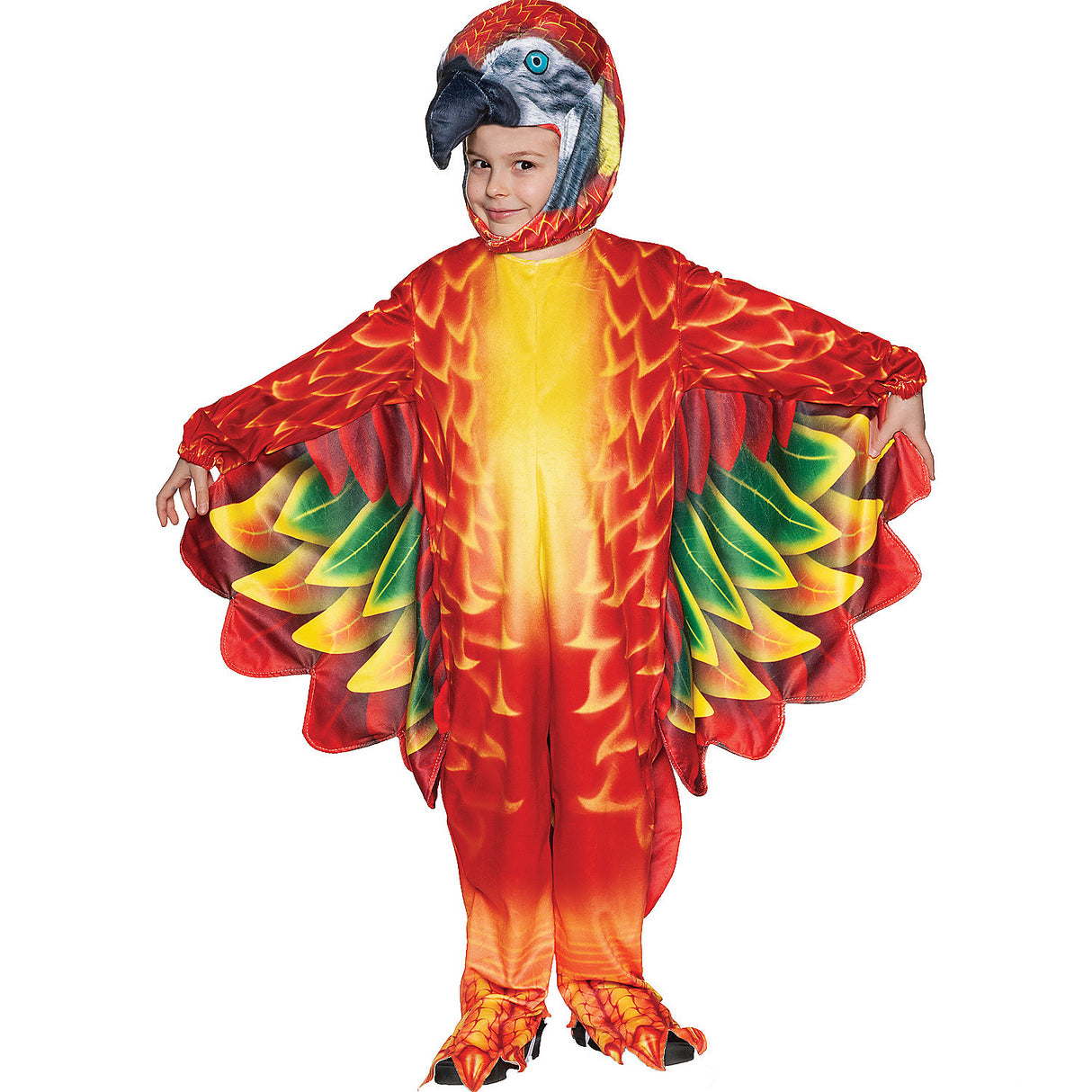 Toddler Red Parrot Costume for Pirate Theme Parties Halloween Fun and Dress Up Adventures