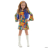 Colorful Girl's Hippie Costume for Halloween Dress Up Parties and Creative Play