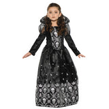 Enchanting Girl's Dark Princess Costume for Halloween Parties and Spooky Dress Up Events