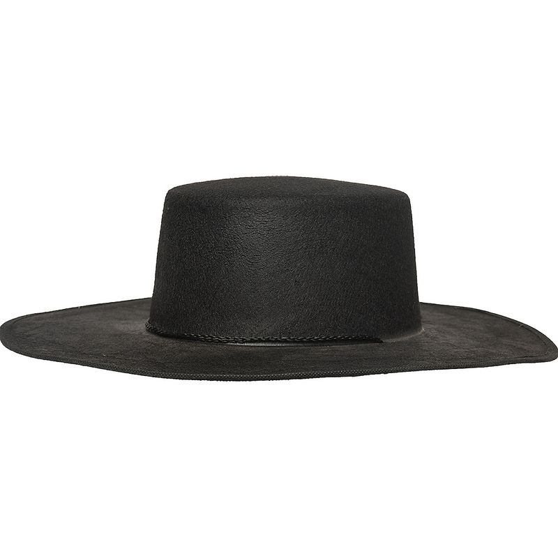 Stylish Hat Prairie Flat Brim for Adult Halloween Costume Parties and Vintage Events