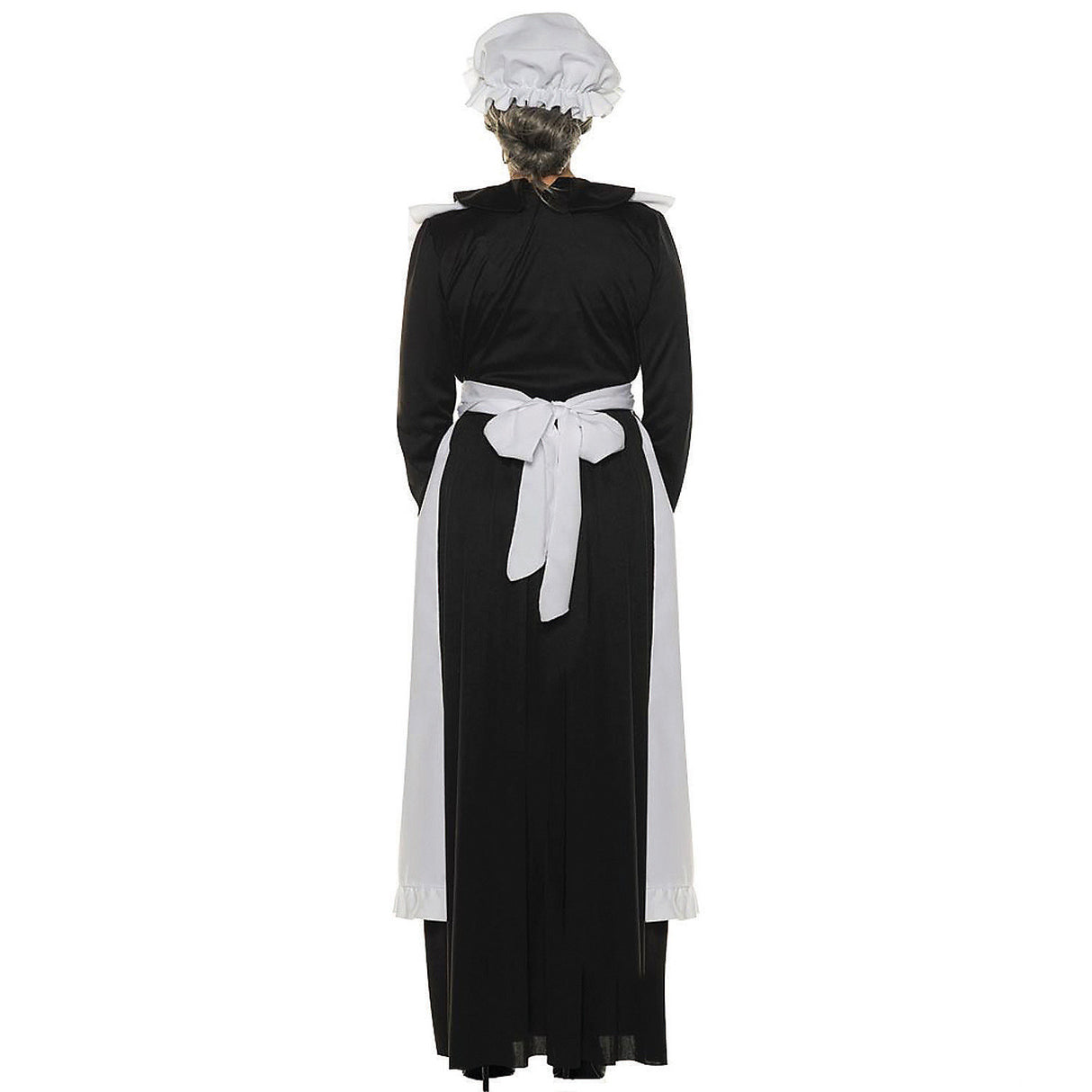 Vintage-Inspired Old Maid Adult Costume for Halloween Themed Parties and Historical Reenactments