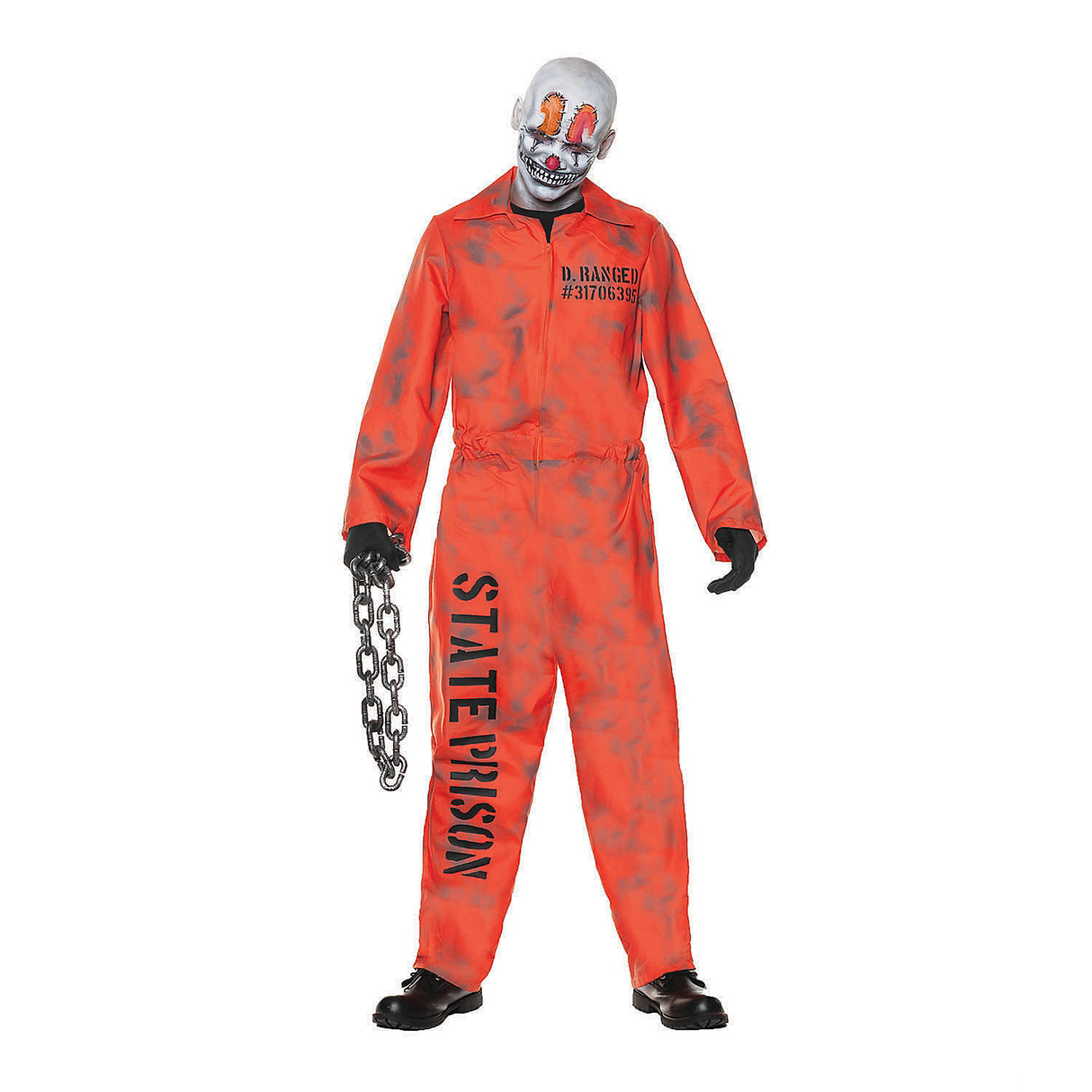 Boy’s Teen Prison Convict Costume Orange Jumpsuit Outfit