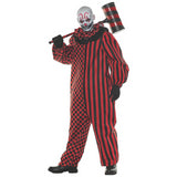 Freak Show Clown Costume for Halloween Parties Scary Events and Theme Celebrations