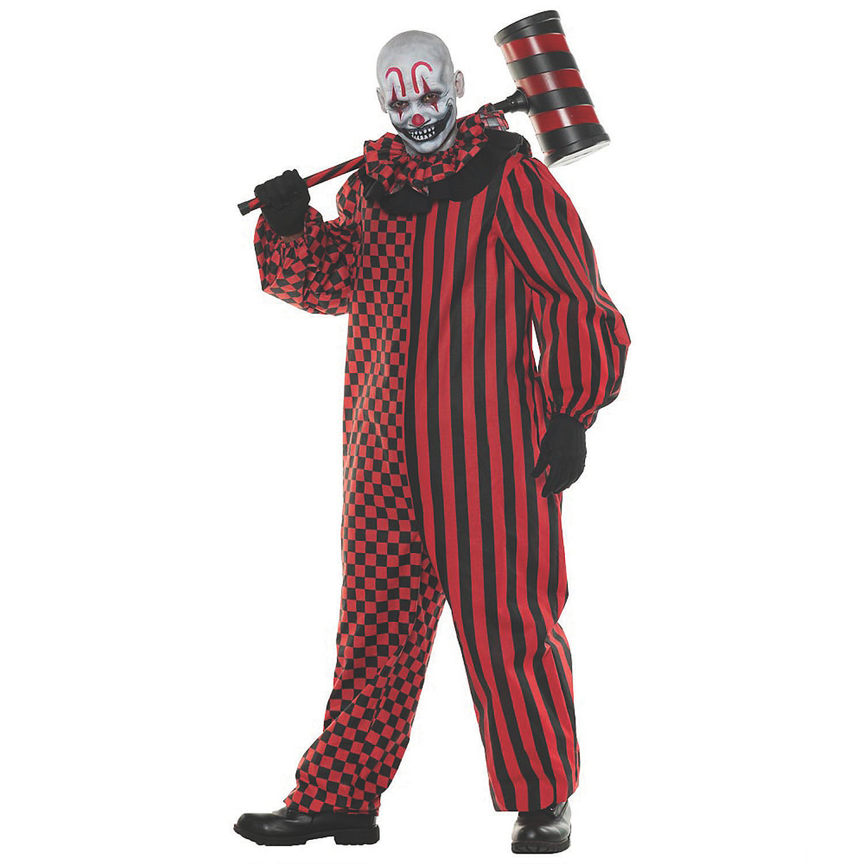Freak Show Adult Clown Halloween Costume Jumpsuit Outfit