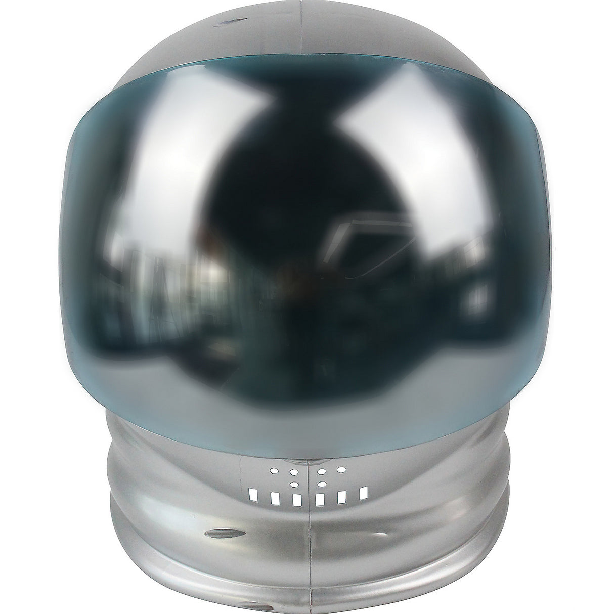 Stylish Silver Space Helmet for Halloween Costumes and Sci-Fi Events