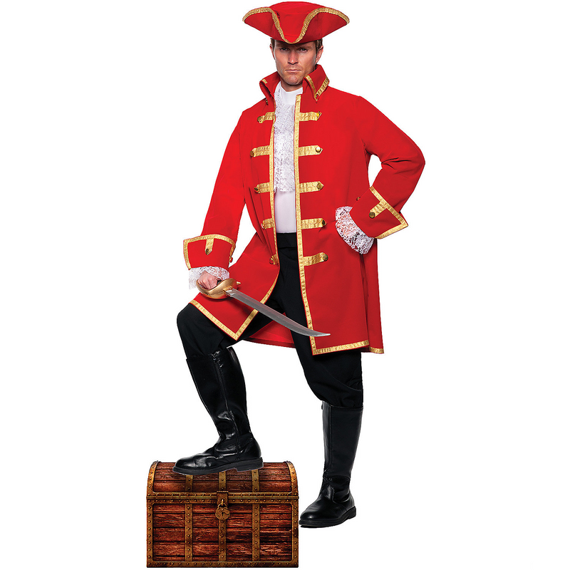 Authentic Pirate Captain Adult Costume for Halloween Parties and Themed Events