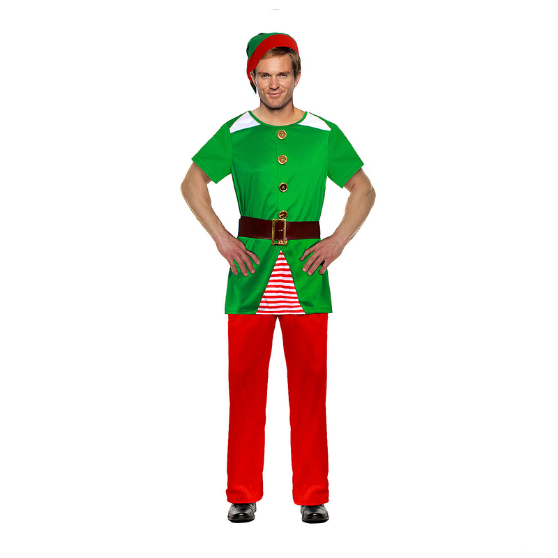 Festive Adult Elf Costume for Holiday Gatherings Parties and Christmas Celebrations