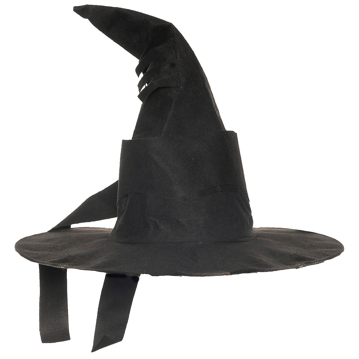 Wizard Hat Curved Black Adult Costume Accessory