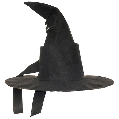 Wizard Hat Curved Black Adult Costume Accessory