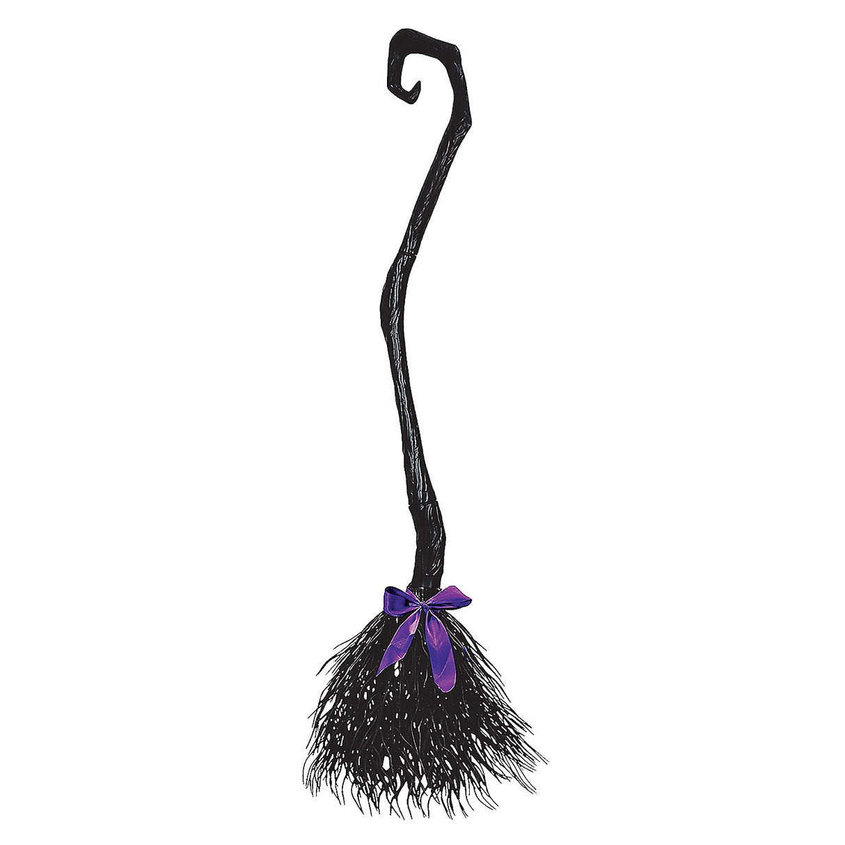 Witch Broom Black Costume Accessory