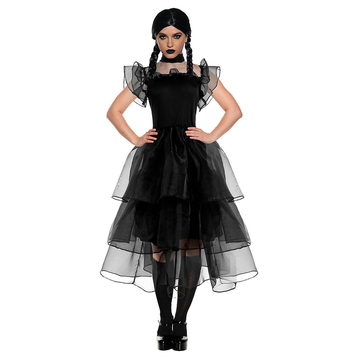 Stunning Women's Gothic Prom Dress Costume for Halloween Parties and Themed Events