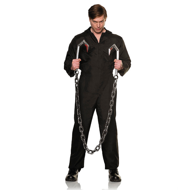 Scary 88 Inch Hooks and Chains Plastic Decor for Halloween Parties and Haunted House Themes