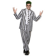 Adults Spooky Striped Suit Costume
