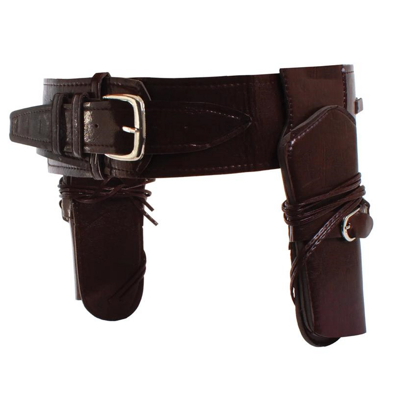Adults Cowboy Belt with Double Holster Costume Accessory