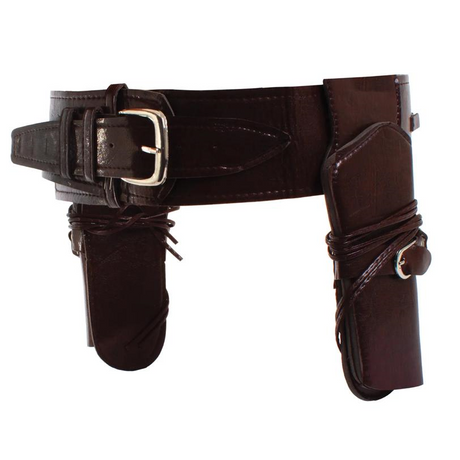 Adults Cowboy Belt with Double Holster Costume Accessory