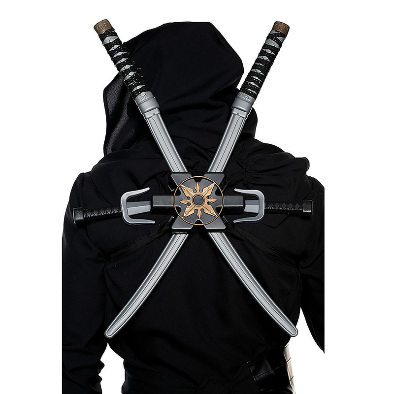 6 Pc. Ninja Sword Sheath Backpack Set Costume Accessory