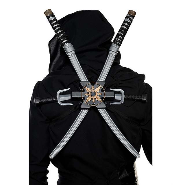 6 Pc. Ninja Sword Sheath Backpack Set Costume Accessory