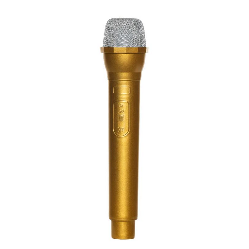 Underwraps Costumes Adults Gold Microphone Costume Accessory